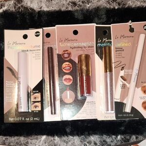 5 Pc Makeup Set - Mascara, Lip Stain, Eyeliner, Brow Pencil, Eyeshadow